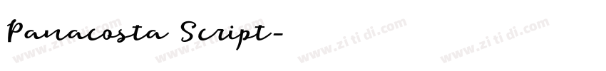 Panacosta Script字体转换 Panacosta Script字体转换